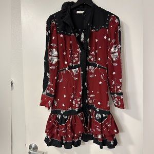 Sandro Paris long sleeve dress